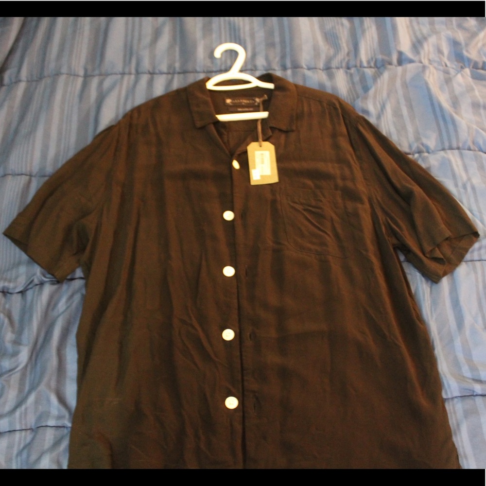 Black button down fancy shirt